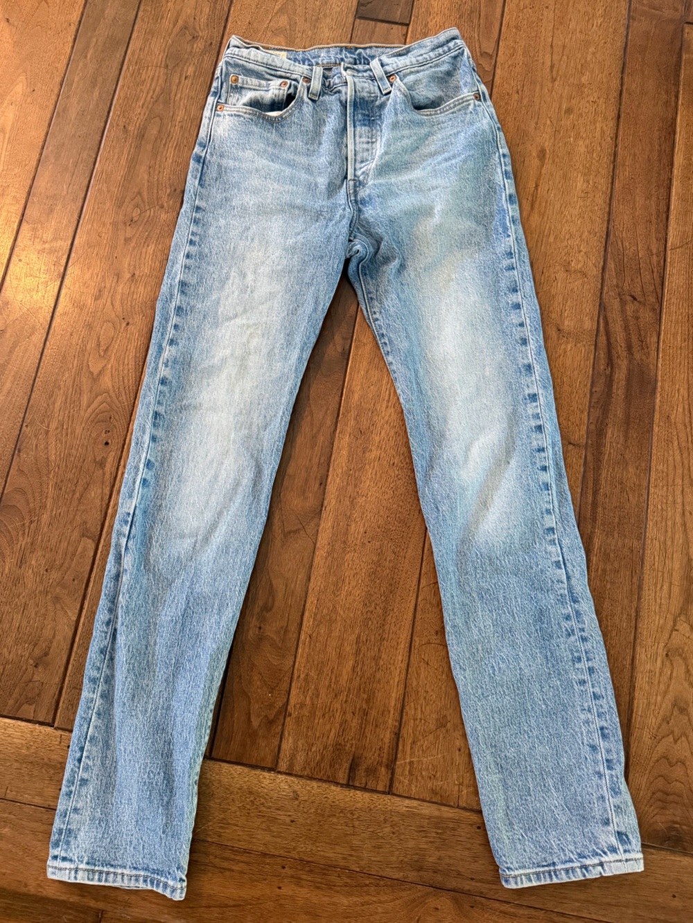 Levi's Light Blue Straight Leg Jeans